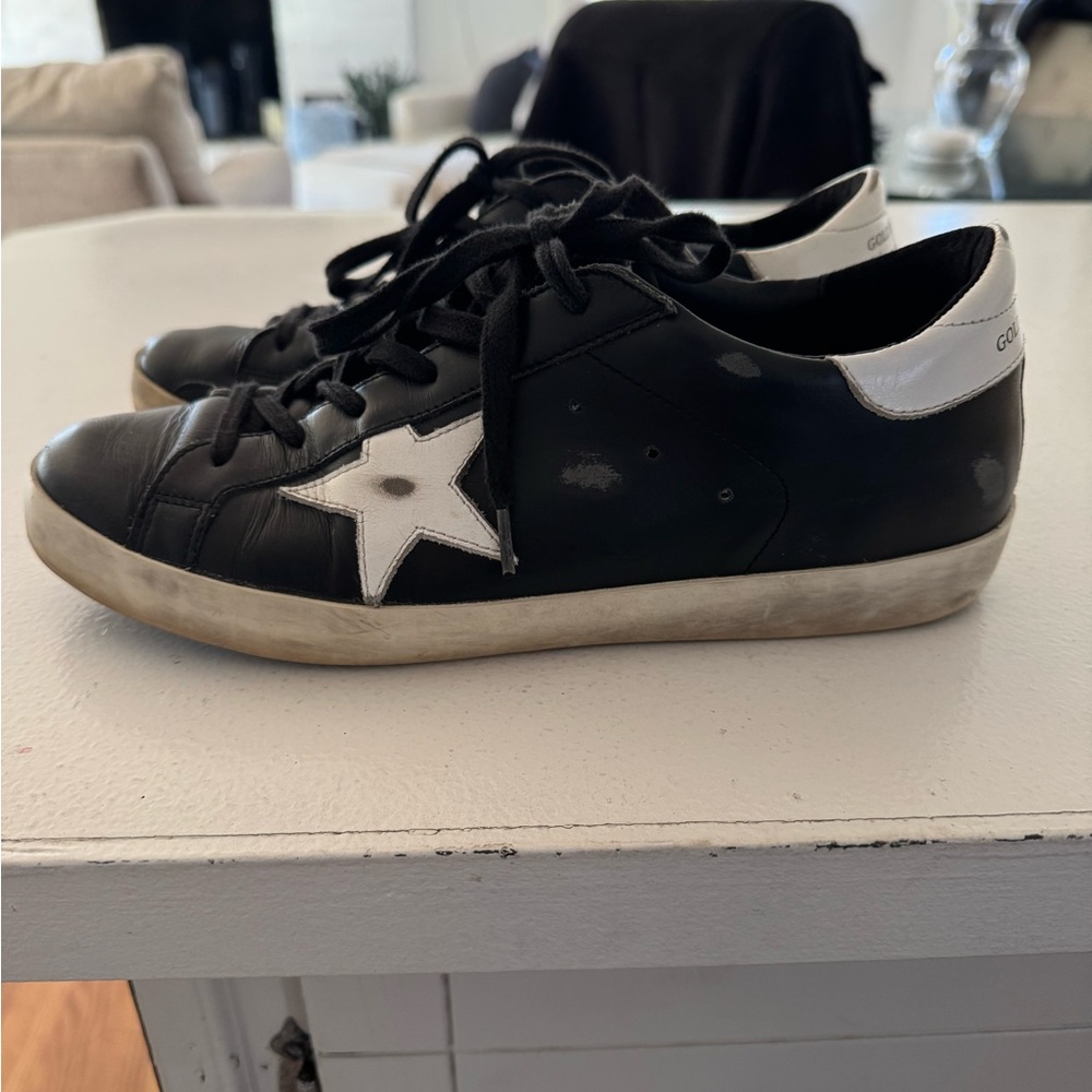 Golden Goose Black and White Sneakers Size 39